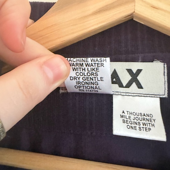 Flax Purple Pinstripe Micro Corduroy Jacket Size Small 100% Cotton Artsy Office - Picture 8 of 16